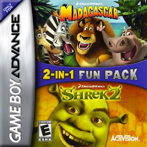 Madagascar and Shrek 2 - Nintendo Gameboy Advance