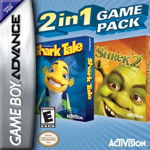 GBA Video Shrek & Shark Tale - Nintendo Gameboy Advance