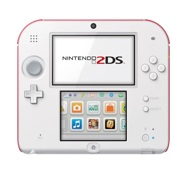 Nintendo 2DS System - White & Red