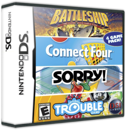 Battleship / Connect Four / Sorry / Trouble - Nintendo DS