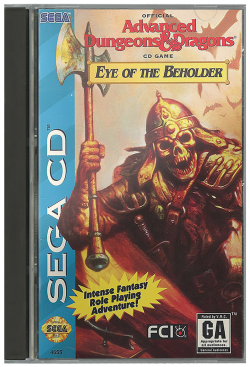 Advanced Dungeons & Dragons Eye of The Beholder - Sega CD