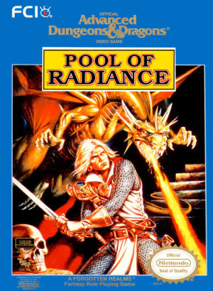 Advanced Dungeons & Dragons Pool of Radiance - Nintendo NES