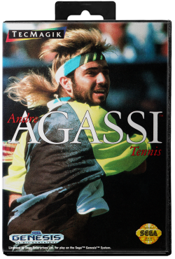 Andre Agassi Tennis - Sega Genesis
