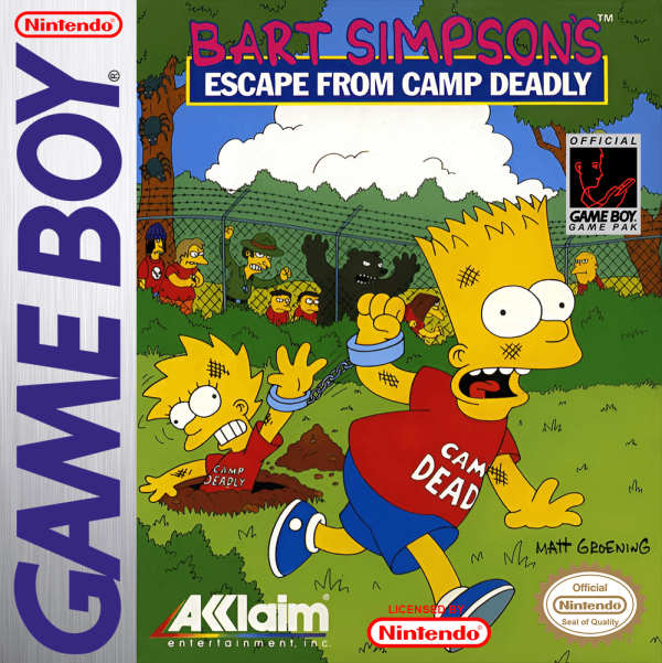 Bart Simpson's Escape from Camp Deadly - Nintendo Gameboy