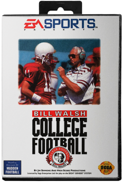 Bill Walsh College Football - Sega Genesis