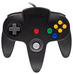 Black Nintendo 64 Controller