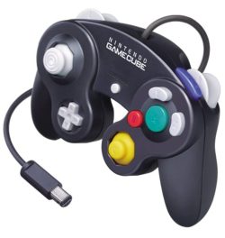 Black Nintendo Gamecube Controller