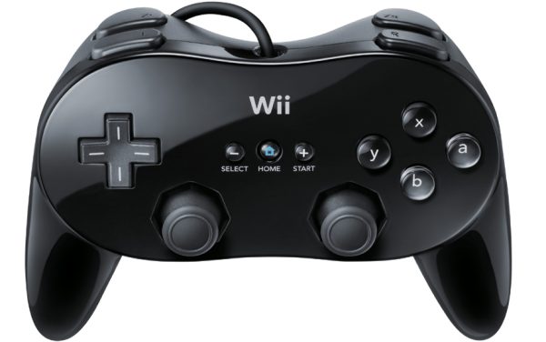 Nintendo Wii Black Classic Pro Controller