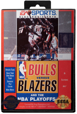Bulls Vs Blazers and the NBA Playoffs - Sega Genesis