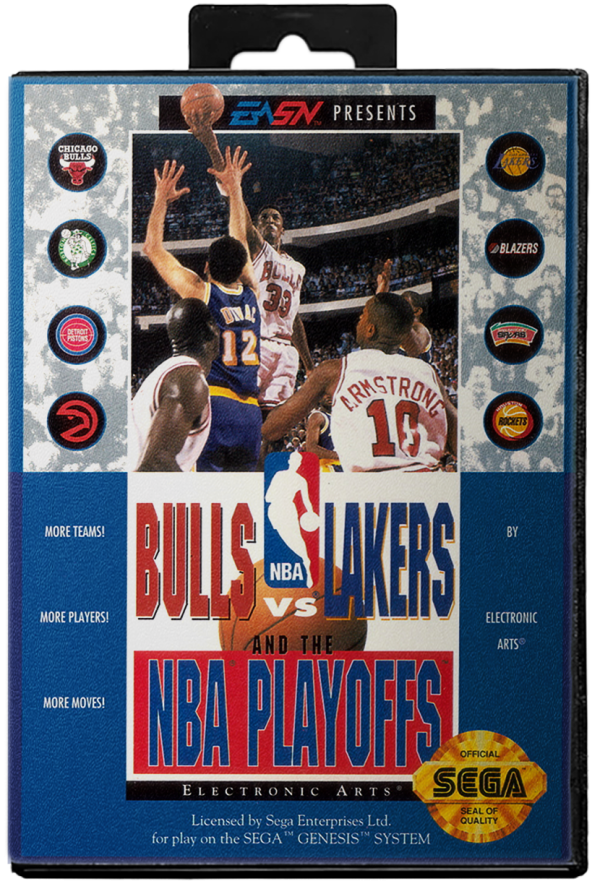Bulls vs Lakers and the NBA Playoffs - Sega Genesis