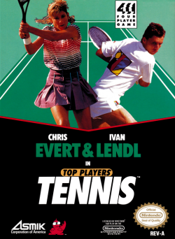 Chris Evert & Ivan Lendl in Top Players Tennis - Nintendo NES