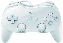 Nintendo Wii White Classic Pro Controller