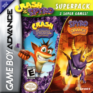Crash and Spyro Superpack: Purple & Orange - Nintendo Gameboy Advance