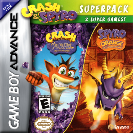 Crash and Spyro Superpack: Purple & Orange - Nintendo Gameboy Advance