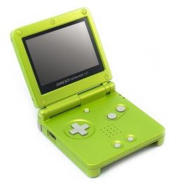 Nintendo Gameboy Advance SP 001 System - Donkey Kong Country Green