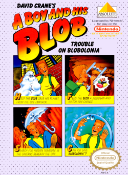 David Cranes A Boy and His Blob Trouble on Blobolonia - Nintendo NES