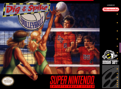 Dig and Spike Volleyball - Super Nintendo