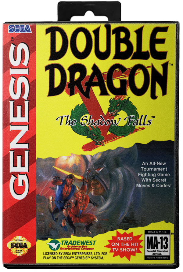 Double Dragon V The Shadow Falls - Sega Genesis