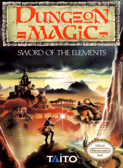 Dungeon Magic Sword of the Elements - Nintendo NES