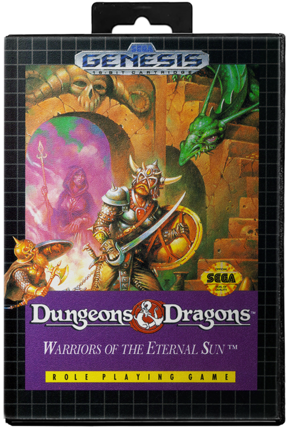 Dungeons & Dragons Warriors of the Eternal Sun - Sega Genesis