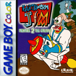 Earthworm Jim Menace 2 Galaxy - Nintendo Gameboy Color
