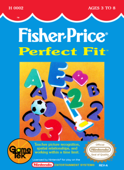 Fisher Price Perfect Fit - Nintendo NES