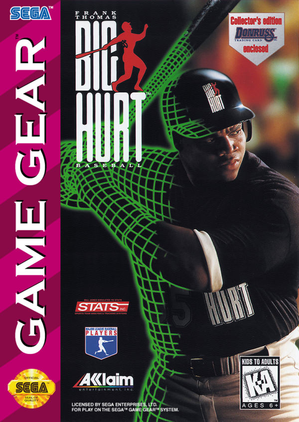 Frank Thomas Big Hurt Baseball- Sega Game Gear