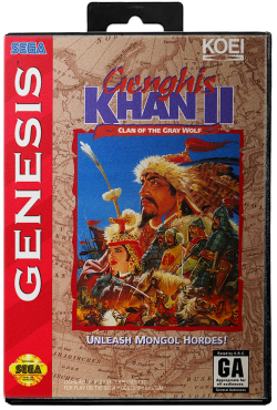 Genghis Khan II Clan of the Gray Wolf - Sega Genesis