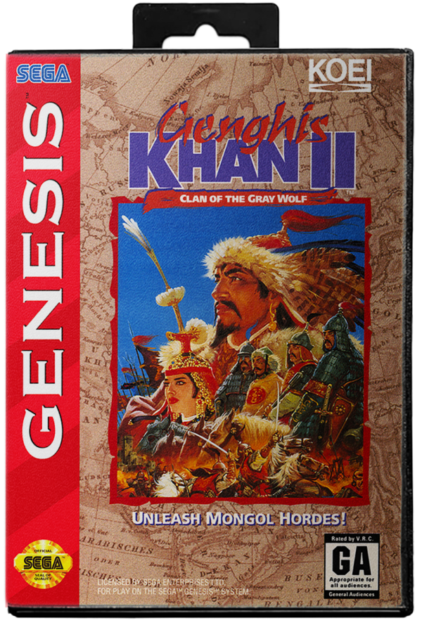 Genghis Khan II Clan of the Gray Wolf - Sega Genesis