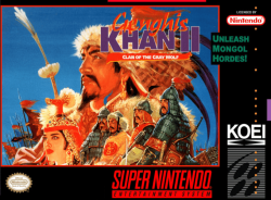 Genghis Khan II Clan of the Gray Wolf - Super Nintendo