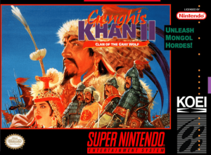 Genghis Khan II Clan of the Gray Wolf - Super Nintendo
