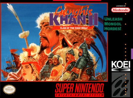 Genghis Khan II Clan of the Gray Wolf - Super Nintendo