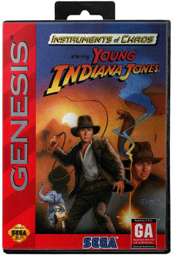 Instruments of Chaos Starring Young Indiana Jones - Sega Genesis