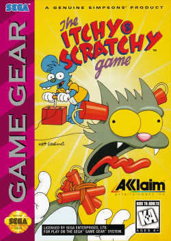 Itchy and Scratchy Game- Sega Game Gear