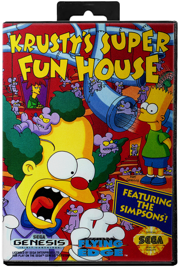 Krusty's Super Fun House - Sega Genesis