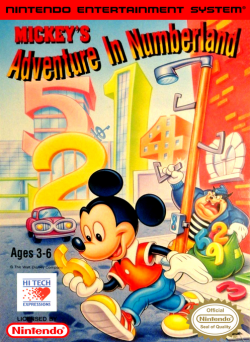 Mickeys Adventure in Numberland - Nintendo NES