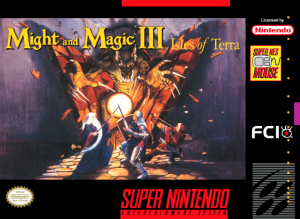 Might and Magic III Isles of Terra - Super Nintendo