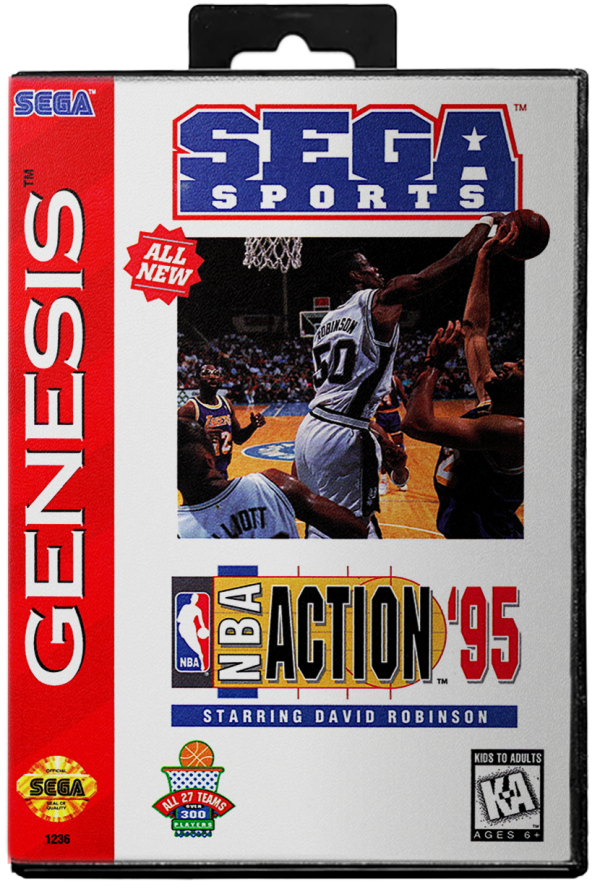 NBA Action '95 starring David Robinson - Sega Genesis