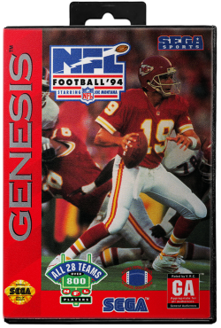 NFL Football '94 Starring Joe Montana - Sega Genesis