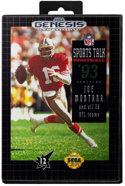 Sports Talk Football '93 Starring Joe Montana - Sega Genesis