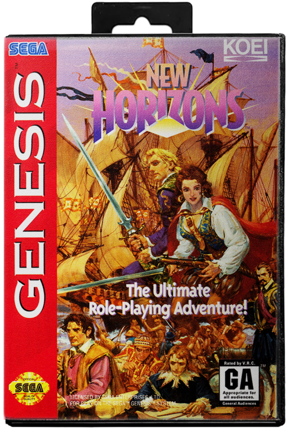 Uncharted Waters New Horizons - Sega Genesis