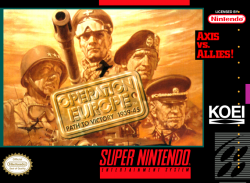Operation Europe Path to Victory 1939-45 - Super Nintendo