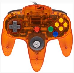 Funstastic Fire Orange Nintendo 64 Controller