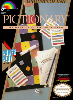Pictionary The Game of Video Quick Draw - Nintendo NES