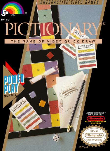 Pictionary The Game of Video Quick Draw - Nintendo NES