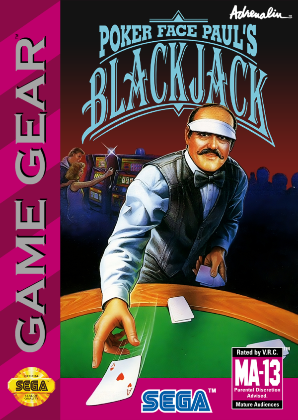 Poker Face Paul's Blackjack- Sega Game Gear