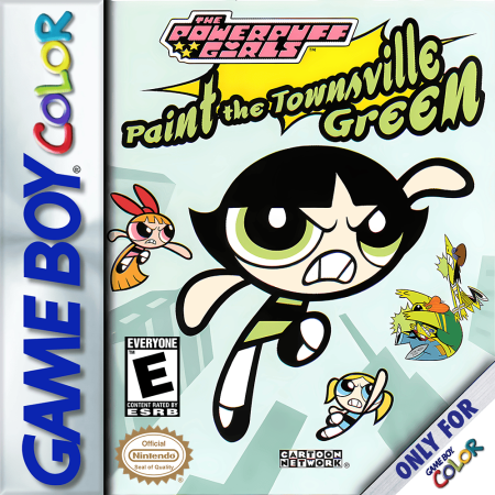 Powerpuff Girls Paint the Townsville Green - Nintendo Gameboy Color