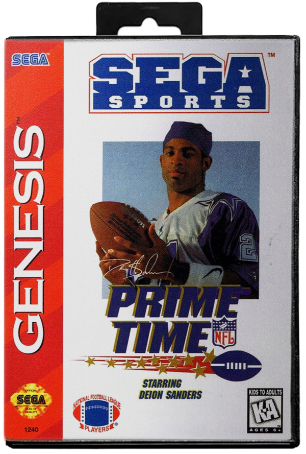 Prime Time NFL Football starring Deion Sanders - Sega Genesis