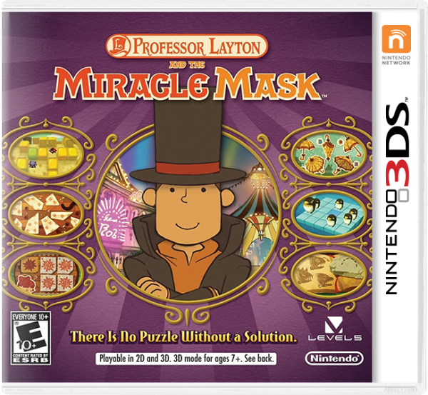 Professor Layton and The Miracle Mask - Nintendo 3ds