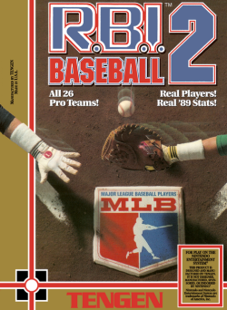 R.B.I. Baseball  - Nintendo NES